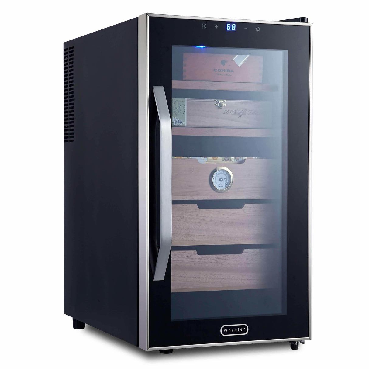 Whynter Elite Touch Control Stainless 1.8 cu.ft. Cigar Cooler Humidor CHC-172BD Cigar Humidors CHC-172BD Wine Coolers Empire