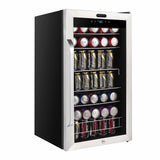 Whynter Freestanding 121 can Beverage Refrigerator with Digital Control and Internal Fan BR-1211DS Beverage Centers BR-1211DS Wine Coolers Empire