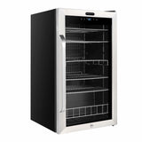 Whynter Freestanding 121 can Beverage Refrigerator with Digital Control and Internal Fan BR-1211DS Beverage Centers BR-1211DS Wine Coolers Empire