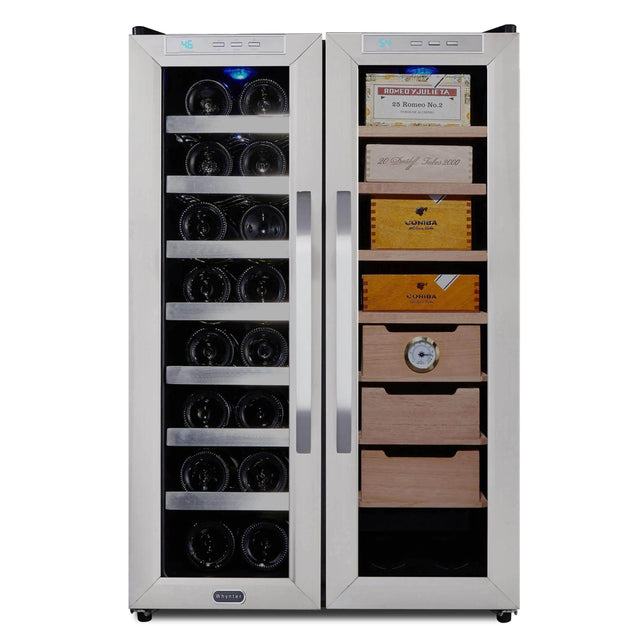 Whynter Freestanding 3.6 cu. ft. Wine Cooler and Cigar Humidor Center CWC-351DD Discontinued Cigar Humidors CWC-351DD Wine Coolers Empire