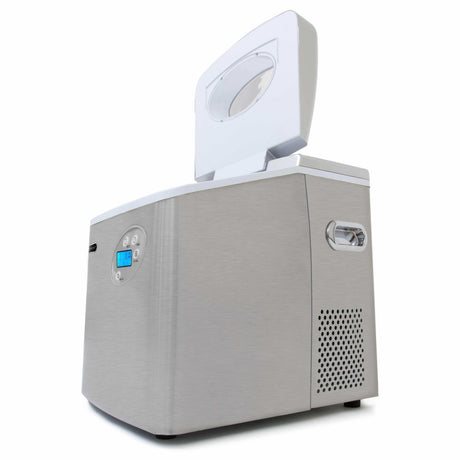 Whynter Portable Ice Maker with 49lb Capacity Stainless Steel with Water Connection IMC-491DC Ice Makers IMC-491DC Wine Coolers Empire