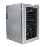 Whynter SNO 28 Bottles Wine Cooler - Platinum with lock  WC-28S Wine Coolers WC-28S Wine Coolers Empire