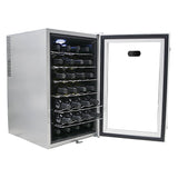 Whynter SNO 28 Bottles Wine Cooler - Platinum with lock  WC-28S Wine Coolers WC-28S Wine Coolers Empire