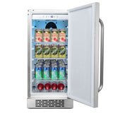 Whynter Stainless Steel 3.0 cu. ft. Indoor/Outdoor Beverage Fridge BOR-326FS Beverage Centers BOR-326FS Wine Coolers Empire