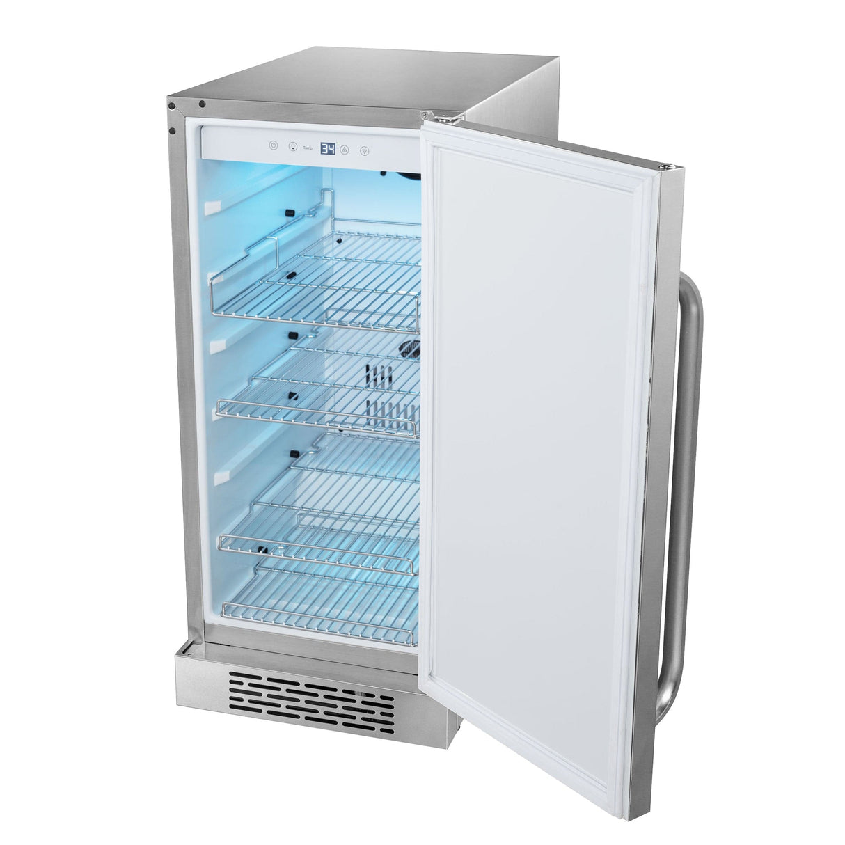 Whynter Stainless Steel 3.0 cu. ft. Indoor/Outdoor Beverage Fridge BOR-326FS Beverage Centers BOR-326FS Wine Coolers Empire