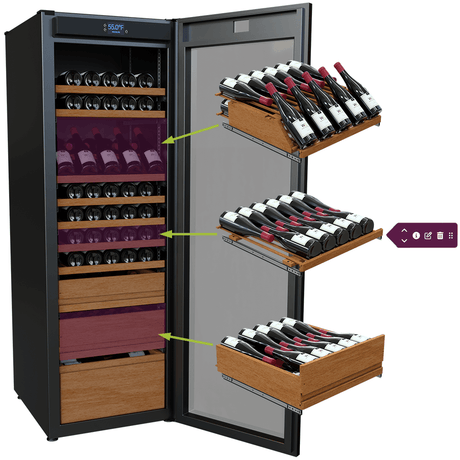 Wine Guardian Luxury Aficionado Style Multi Zone Wine Coolers Wine Coolers 99H0412-02 Wine Coolers Empire