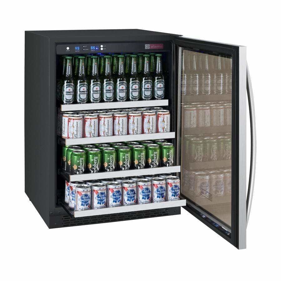 Allavino FlexCount 24" Wide Stainless Door Right Hinge Beverage Center VSBC24-SSRN Wine Coolers Empire