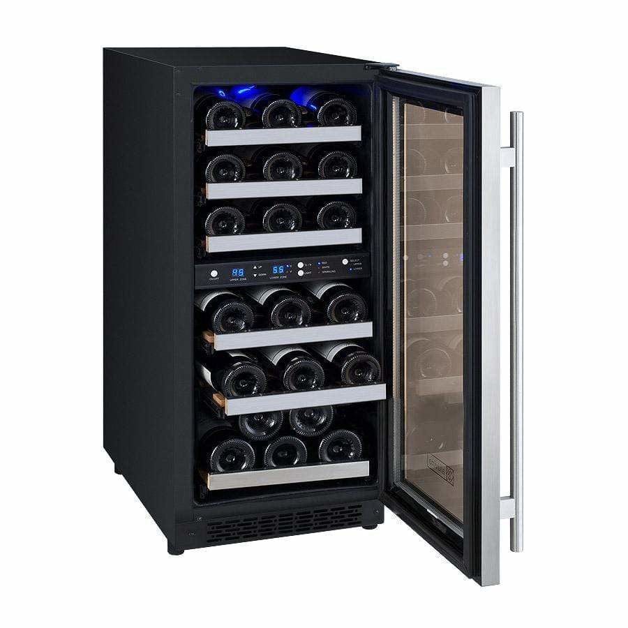 Allavino FlexCount 30 Bottle Dual Zone Right Hinge Wine Fridge VSWR30-2SSRN Wine Coolers Empire