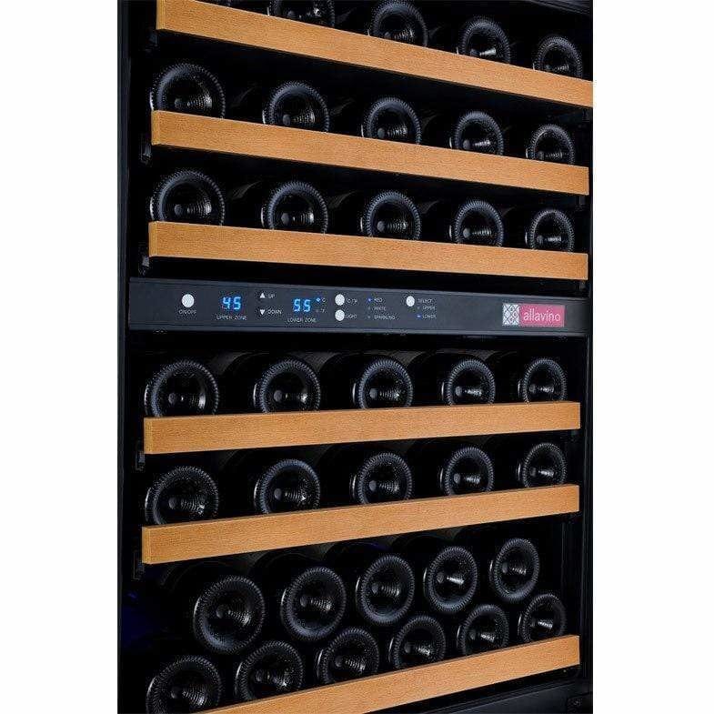 Allavino FlexCount 56 Bottle Dual Zone Black Right Hinge Wine Fridge VSWR56-2BWRN Wine Coolers Empire