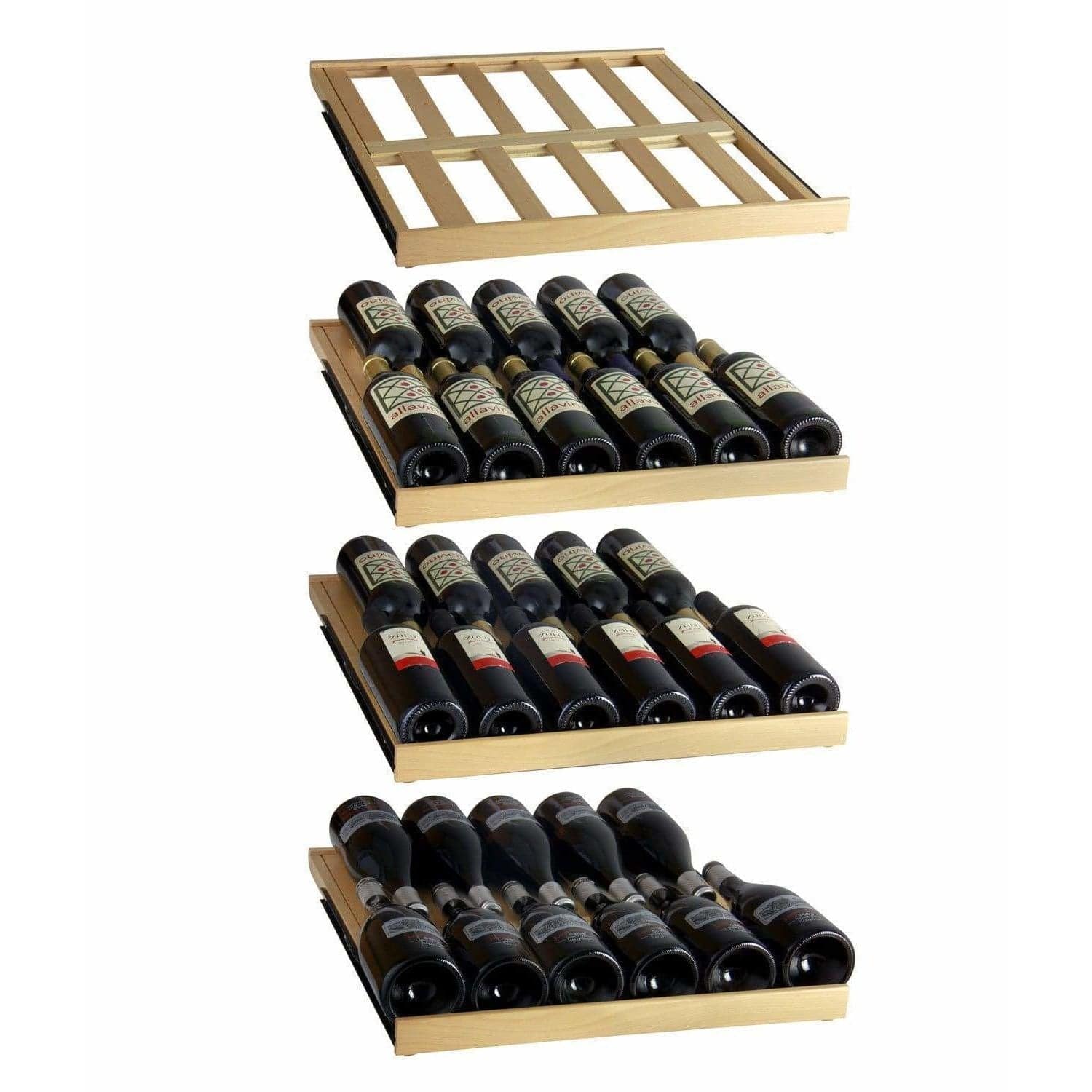 Allavino FlexCount Classic 346 Bottle Three Zone Wine Fridge 3Z-YHWR7274-SW Wine Coolers Empire