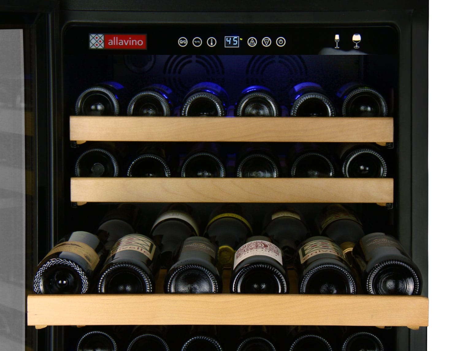 Allavino FlexCount Classic II Tru-Vino 174 Bottle Single Zone Stainless Steel Left Hinge Wine Fridge YHWR174-1SL20 Wine Coolers Empire