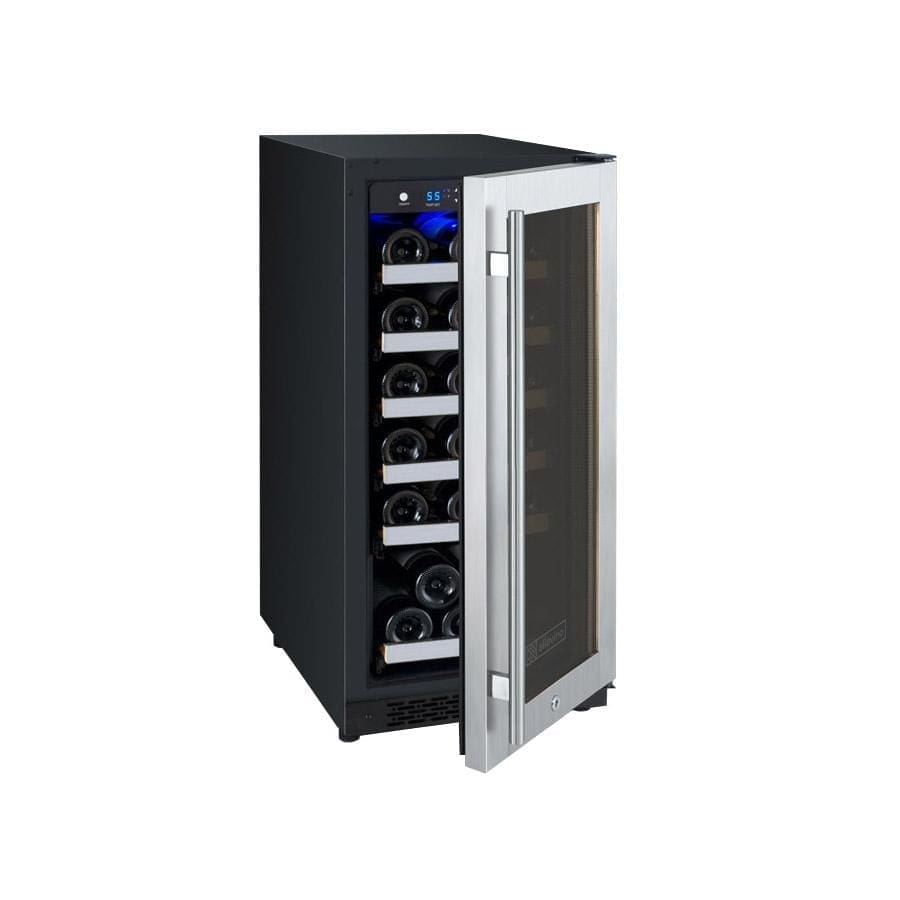 Wine Fridge, Freestanding Wine Refrigerator, 18 Bottle Wine Cooler