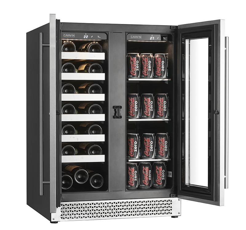 Cavavin Vinoa 24" Wine Cellar and Beverage Center with 21 Bottles & 66 Cans Capacity V-87WBVC - Cavavin | Wine Coolers Empire - Trusted Dealer