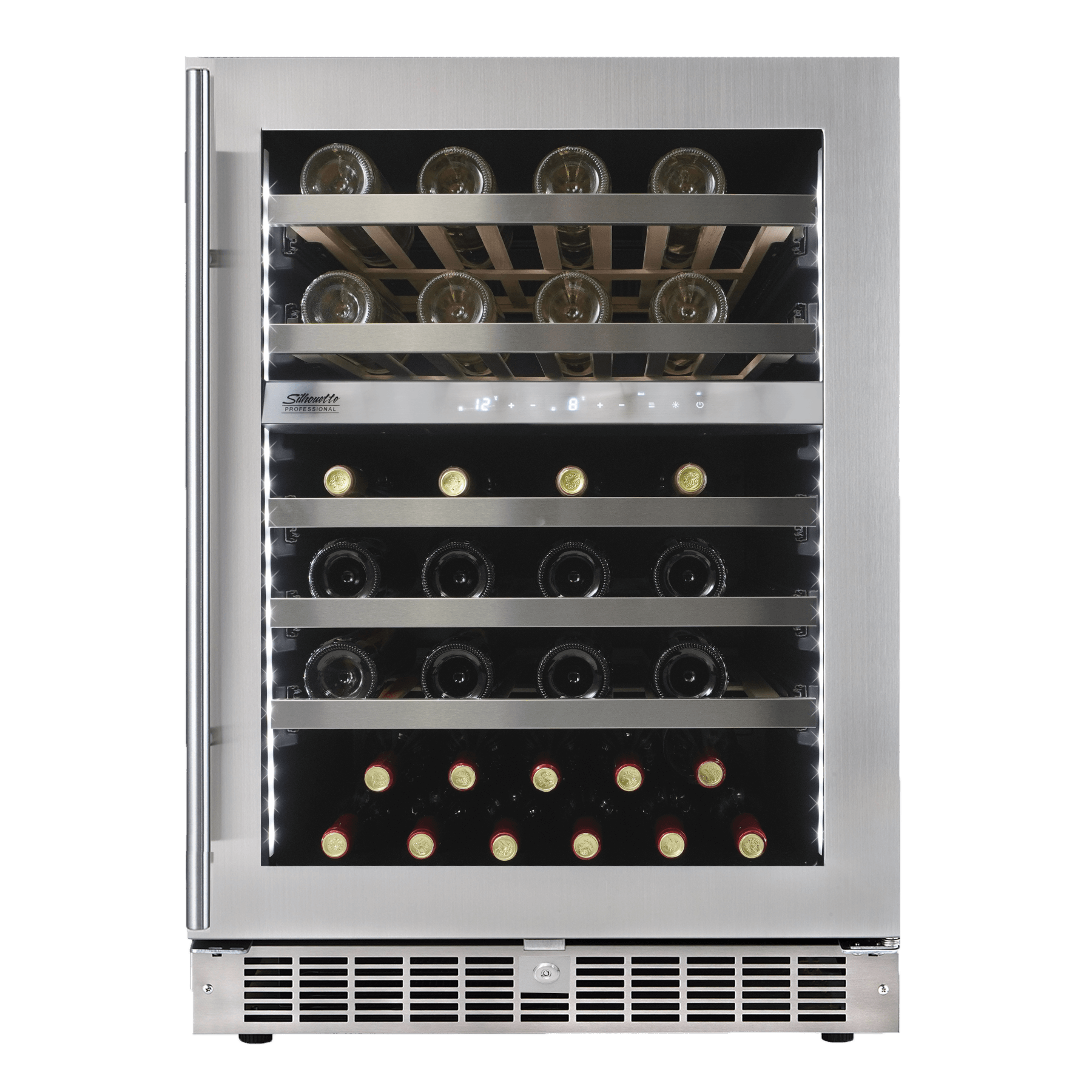 Danby Silhouette Professional Sonoma 51 Bottle 24” Dual Zone Wine Cellar SPRWC053D1SS Wine Coolers Empire