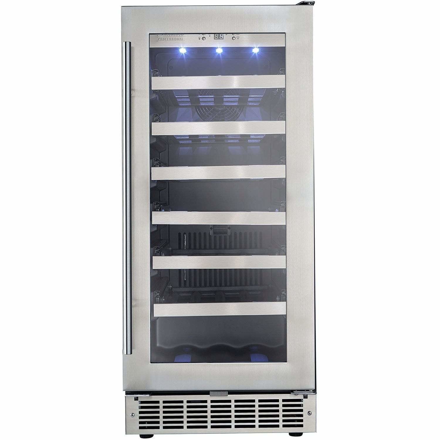 Danby Silhouette Professional Tuscany 15" 28-Bottle Stainless Steel Built-In Wine Fridge DWC031D1BSSPR Wine Coolers Empire