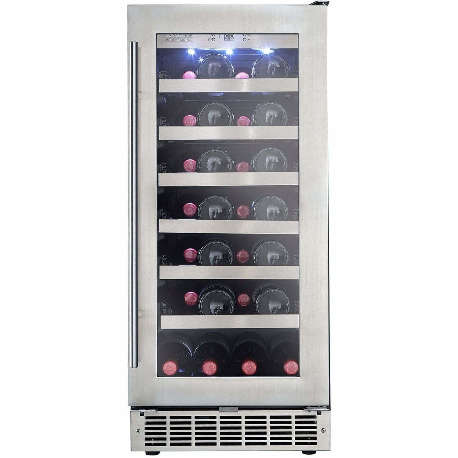 Danby Silhouette Professional Tuscany 15" 28-Bottle Stainless Steel Built-In Wine Fridge DWC031D1BSSPR Wine Coolers Empire