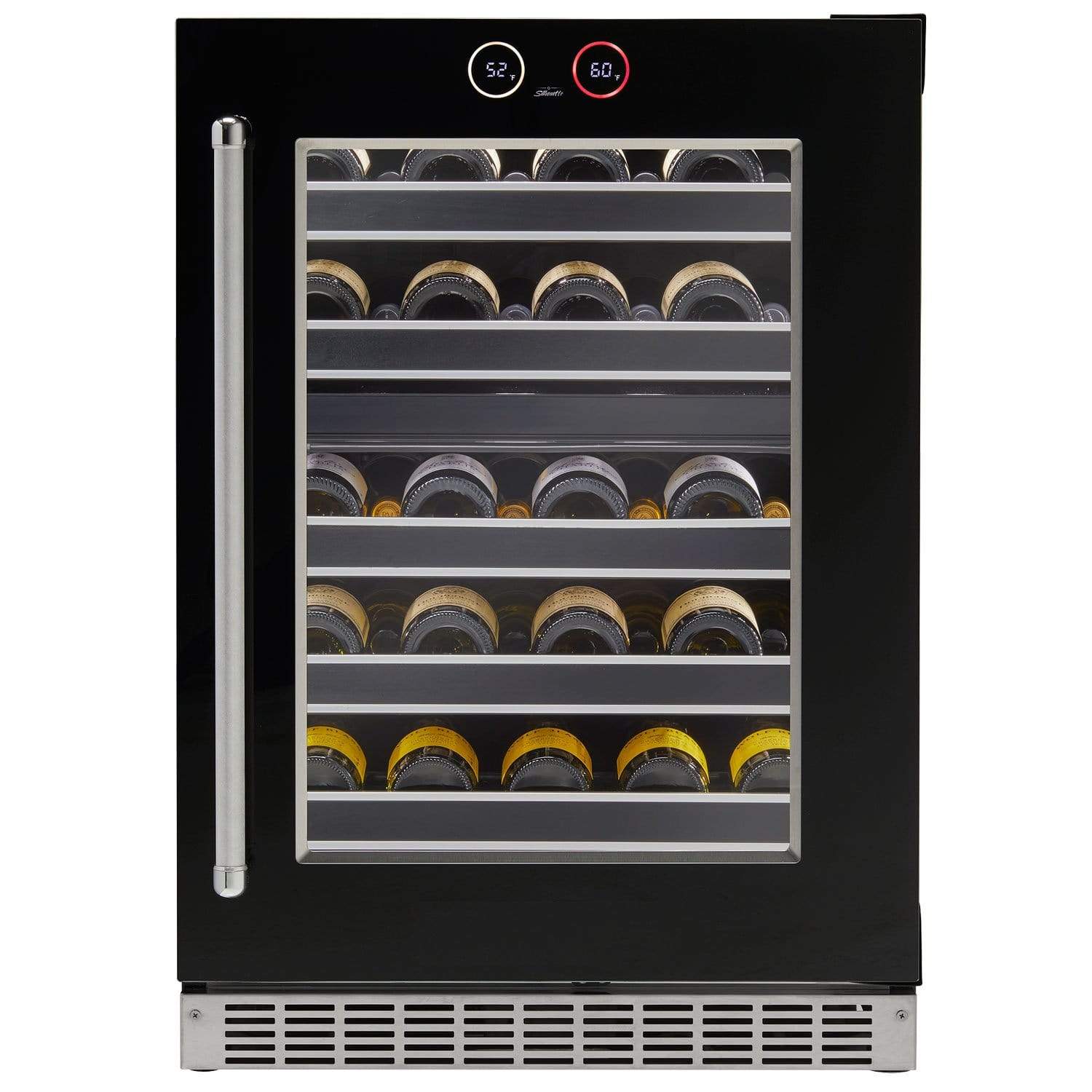 Danby Silhouette Reserve 24" 5.0 Cu. Ft.with Self Closing Door and Invisi-Touch Display, Right Hinge Wine Cooler SRVBC050R Wine Coolers Empire