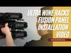Ultra Wine Racks - Fusion Panels Black (3 to 9 Bottles)