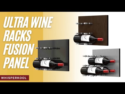 Ultra Wine Racks - Fusion Panels Black (3 to 9 Bottles)