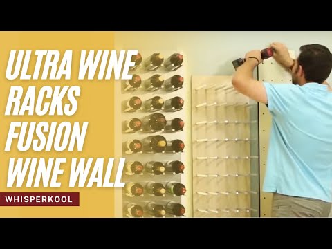 Ultra Wine Racks - Fusion HZ Label-Out Wine Wall Alumasteel (4 Foot)