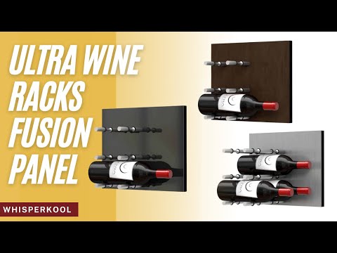 Ultra Wine Racks - Fusion Panels Straight Black Acrylic (9 Bottles) 
