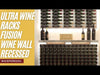 Ultra Wine Racks - Fusion HZ Label-Out Wine Wall Dark Stain (3 Foot)