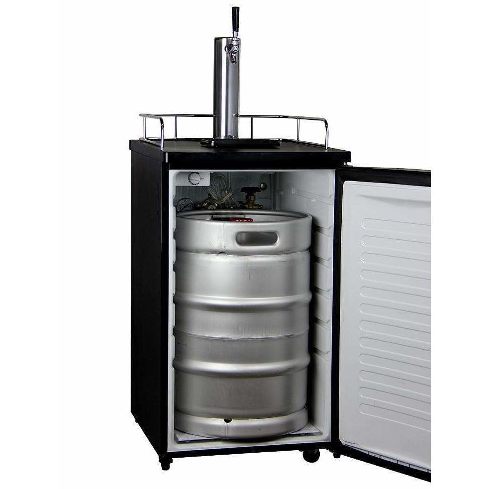 Kegco 20" Wide Single Tap Stainless Steel Kegerator K199SS-1 Wine Coolers Empire