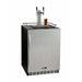 Kegco 24" Wide Cold Brew Coffee Dual Tap Black Built-In Right Hinge Kegerator ICHK38BSU-2 Wine Coolers Empire