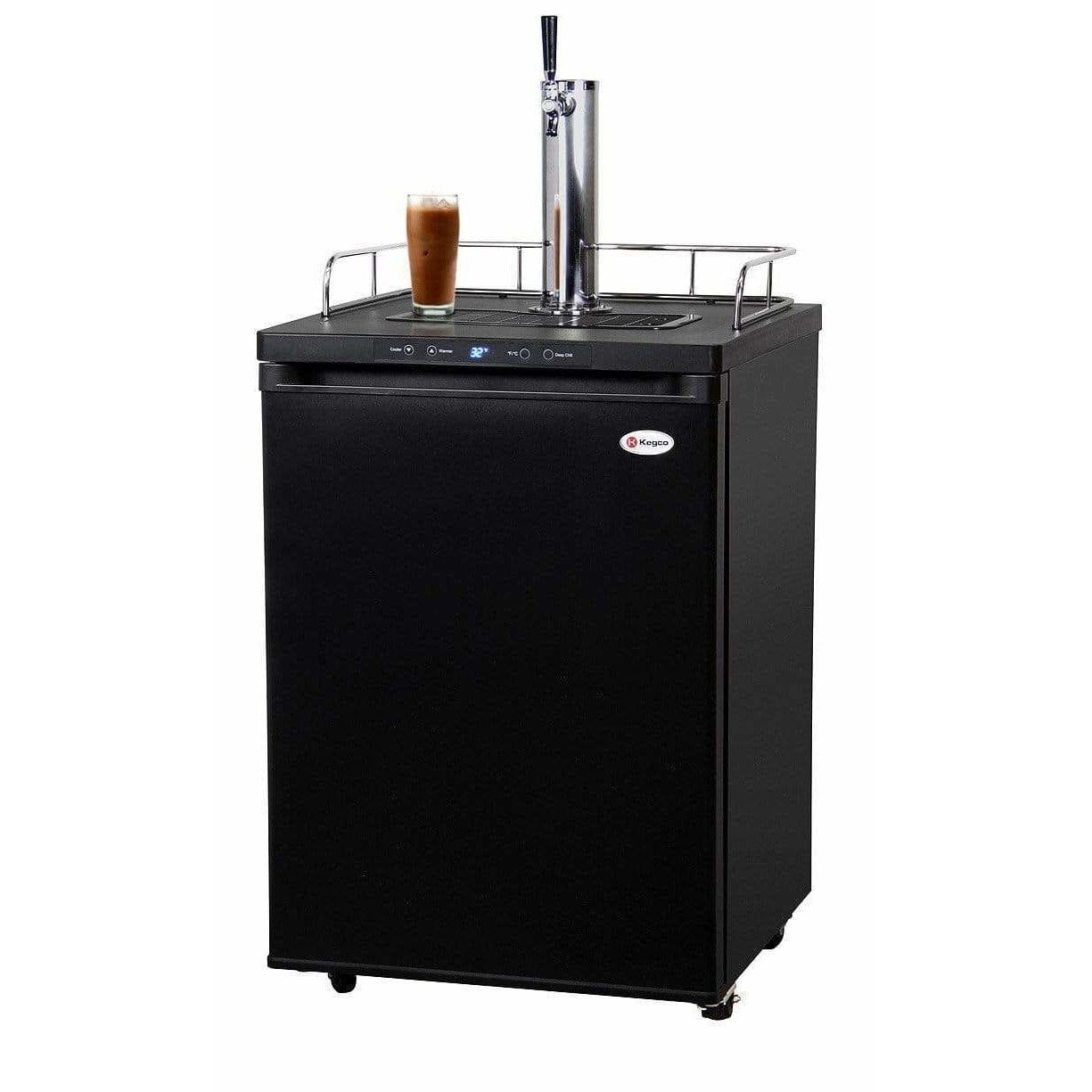 Kegco 24" Wide Cold Brew Coffee Single Tap Black Kegerator ICK30B-1 Wine Coolers Empire