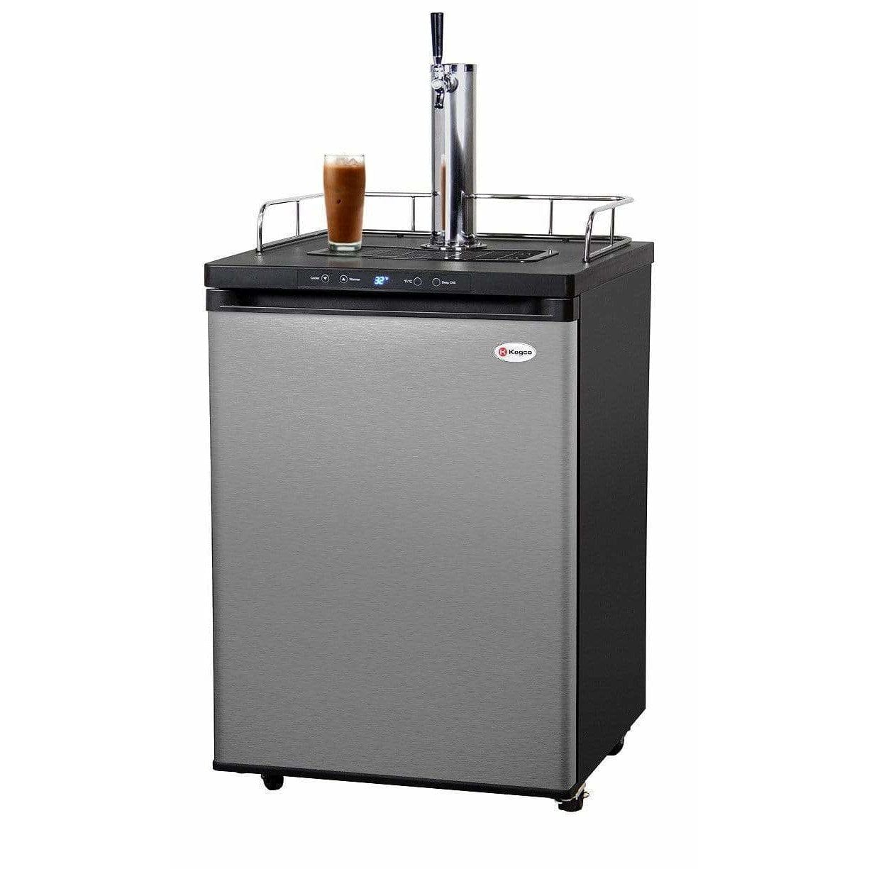 Kegco 24" Wide Cold Brew Coffee Single Tap Stainless Steel Kegerator ICK30S-1 Wine Coolers Empire
