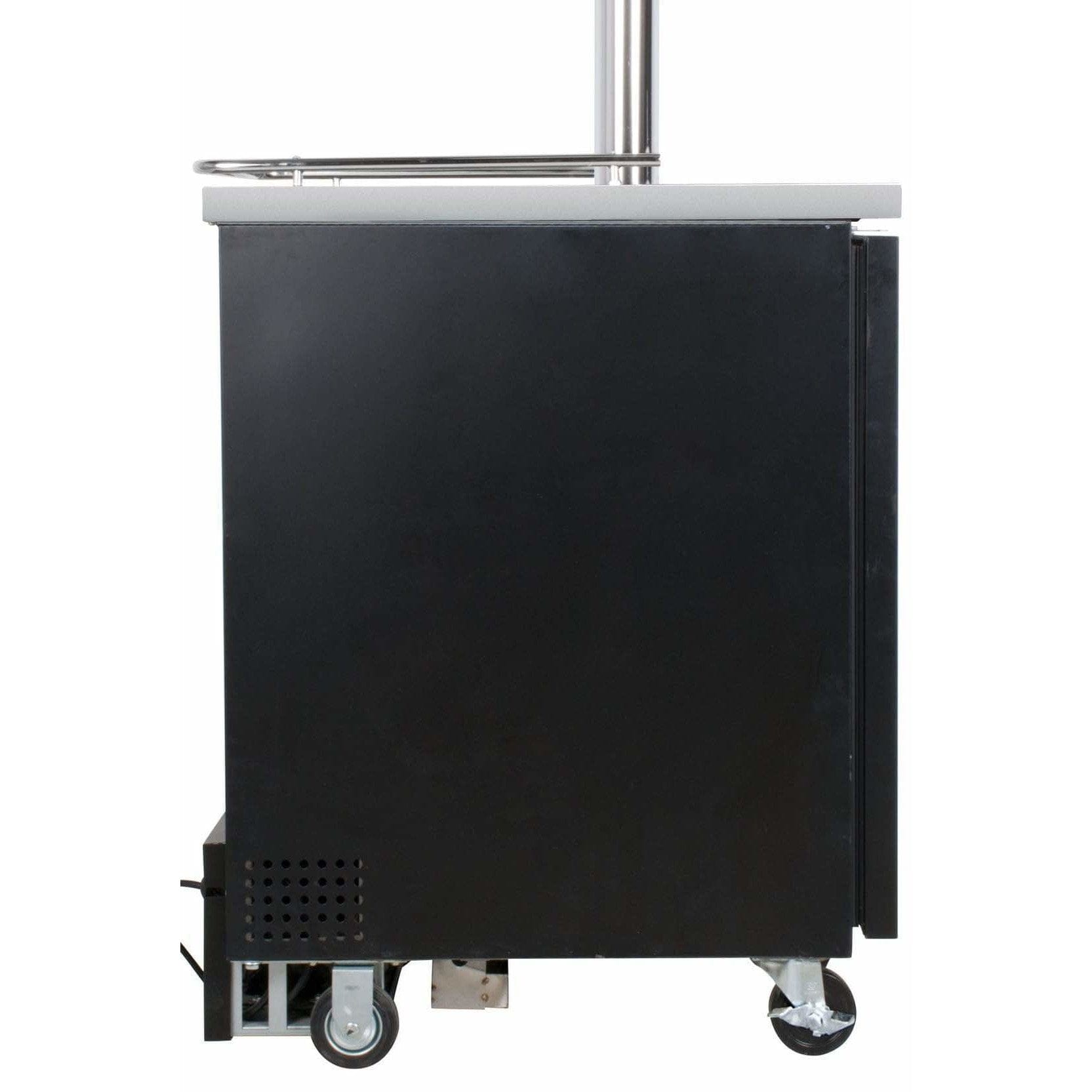 Kegco 24" Wide Dual Tap Black with Kegs Home Brew Kegerator HBK1XB-2K Wine Coolers Empire