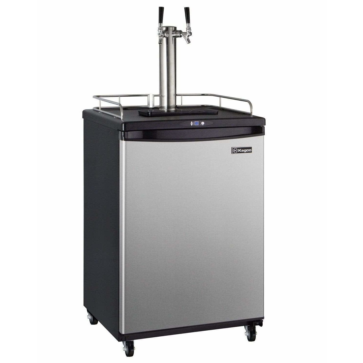 Kegco 24" Wide  Dual Tap Stainless Steel Home Brew Kegerator HBK163S-2 Wine Coolers Empire