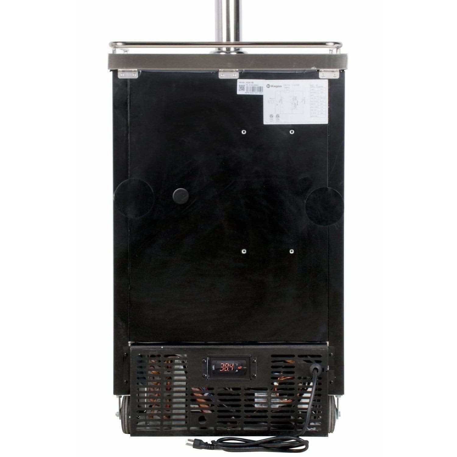 Kegco 24" Wide Kombucha Dual Tap Black Kegerator KOMC1B-2 Wine Coolers Empire