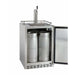 Kegco 24" Wide Single Tap All Stainless Steel Outdoor Built-In Right Hinge with Kit Kegerator HK38SSU-1 Wine Coolers Empire