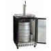 Kegco 24" Wide Single Tap Stainless Steel Built-In Left Hinge with Kit Kegerator HK38BSC-L-1 Wine Coolers Empire