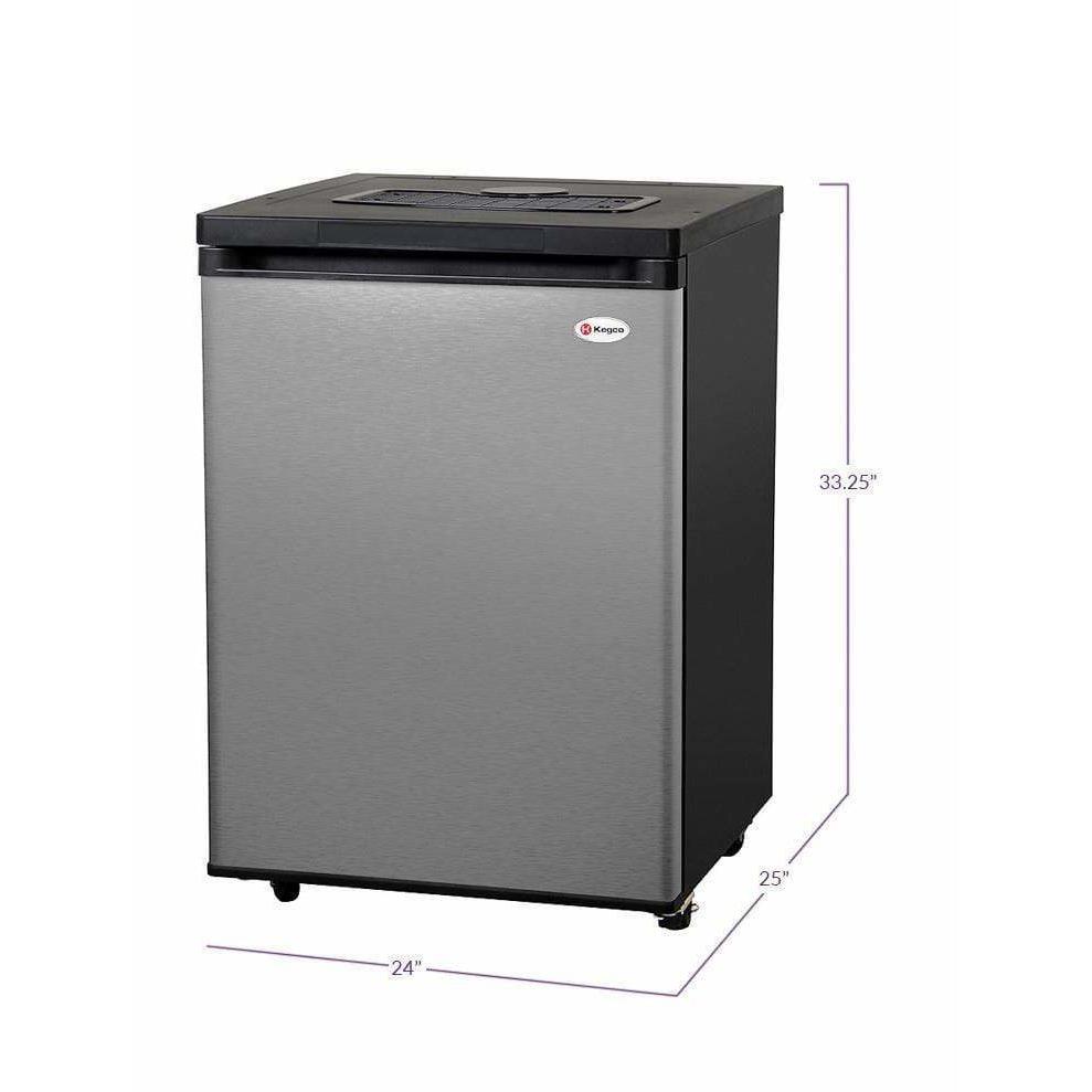 Kegco 24" Wide Stainless Steel Kegerator - Cabinet Only Kegerator MDK-209SS-01 Wine Coolers Empire
