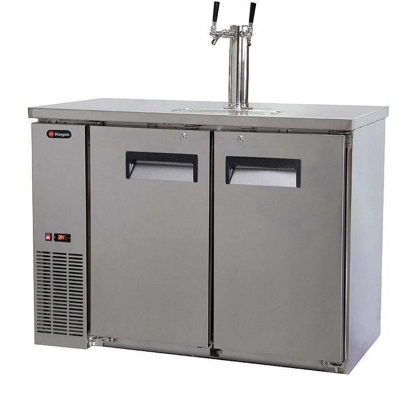 Kegco 49" Wide Dual Tap All Stainless Steel Kegerator XCK-2448S Wine Coolers Empire