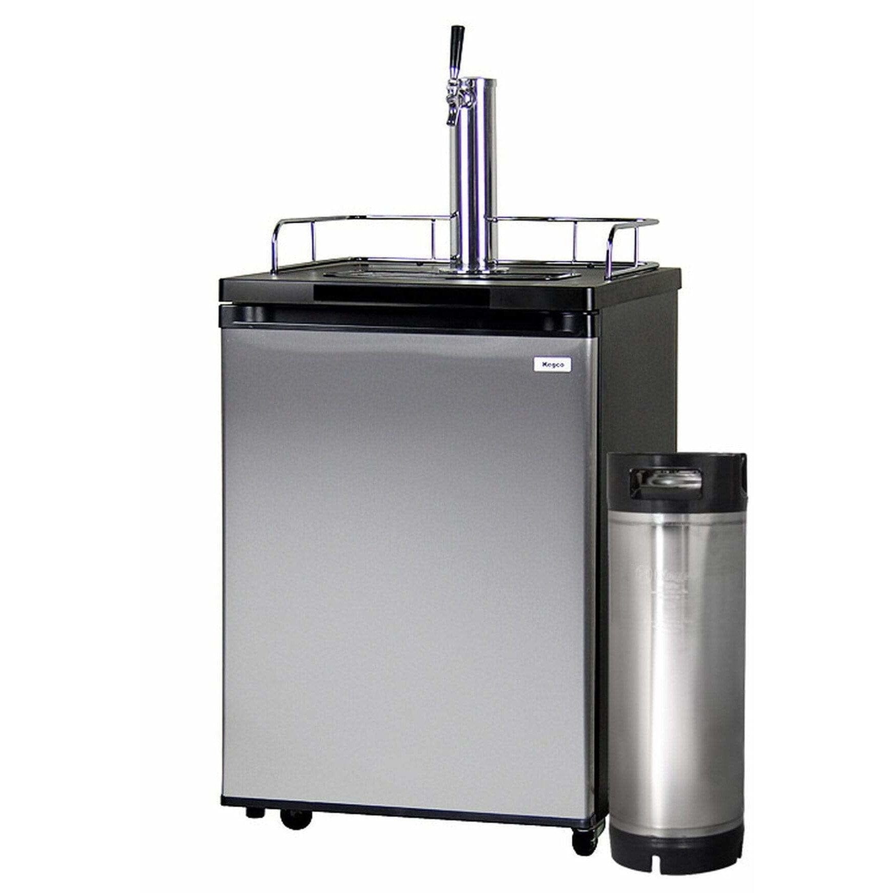 Kegco Home Brew Kegerator- Black Cabinet with Stainless Steel Door Home Brew HBK209S-1K Wine Coolers Empire
