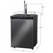 Kegco Single Faucet Home Brew with 5 Gallon Kegs - Black Cabinet with Black Stainless Steel Door Home Brew Kegerator HBK309X-1K Wine Coolers Empire