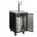 Kegco Two Faucets Commercial Keg Beer Dispenser-Black Kegerators XCK-1B-2 Wine Coolers Empire