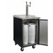 Kegco Two Faucets Commercial Keg Beer Dispenser-Black Kegerators XCK-1B-2 Wine Coolers Empire