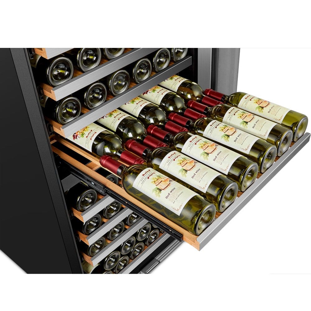 Lanbo 143 Bottles Triple Zone Stainless Steel Wine Coolers LP168T - Lanbo | Wine Coolers Empire - Trusted Dealer