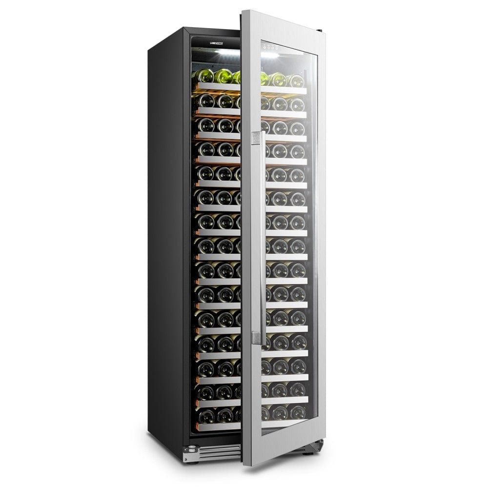 Lanbo 169 Bottles Single Zone Stainless Steel Wine Coolers LP168S  - Lanbo | Wine Coolers Empire - Trusted Dealer