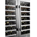 Lanbo 62 Bottles Dual Door Stainless Steel Wine Coolers LP66D - Lanbo | Wine Coolers Empire - Trusted Dealer