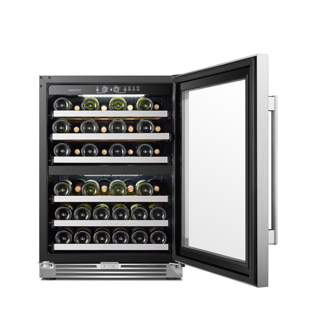 Lanbo Pro 44 Bottles Dual Zone Stainless Steel Wine Coolers LP54D Wine Coolers Empire