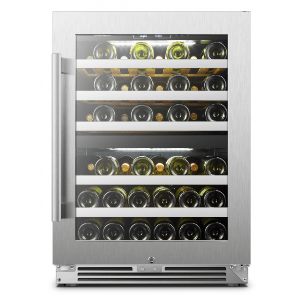 Lanbo Pro 44 Bottles Dual Zone Stainless Steel Wine Coolers LP54D Wine Coolers Empire