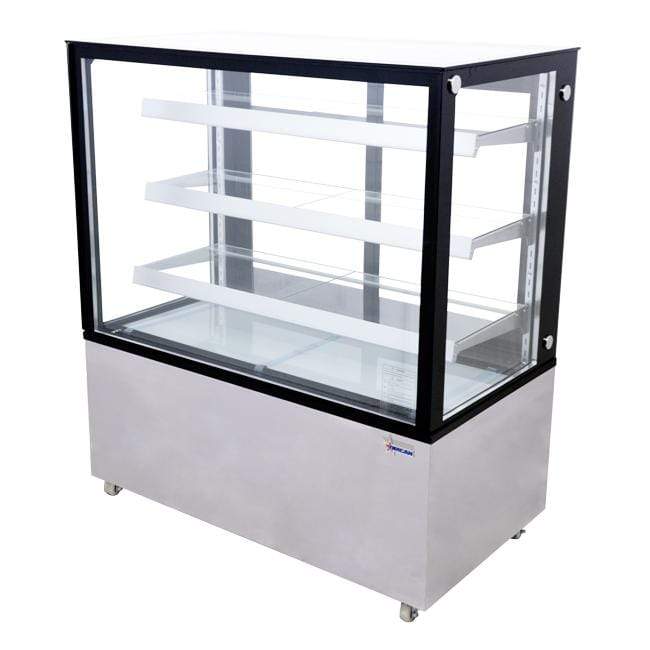 OMCAN 48" Square Glass Floor Refrigerated Display Case 44383 Wine Coolers Empire