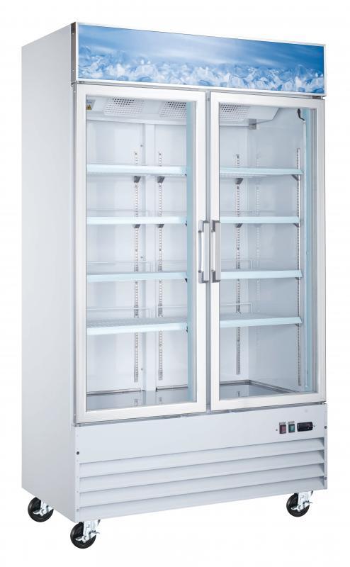 OMCAN 49" Dual Glass Door Freezer with “d” Type Breaker 50031 Wine Coolers Empire