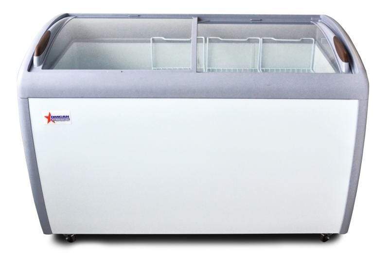OMCAN 50" Ice Cream Display Chest Freezer with Curve Glass Top 27941 Wine Coolers Empire