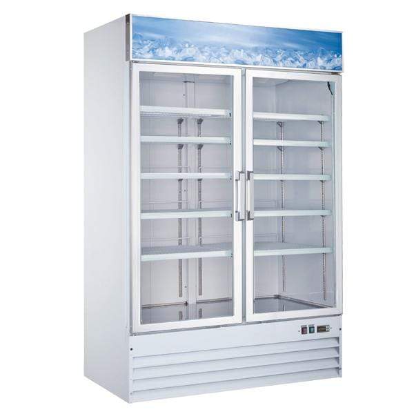 OMCAN 53" 2 Door Swinging Glass Freezer 50075 Wine Coolers Empire